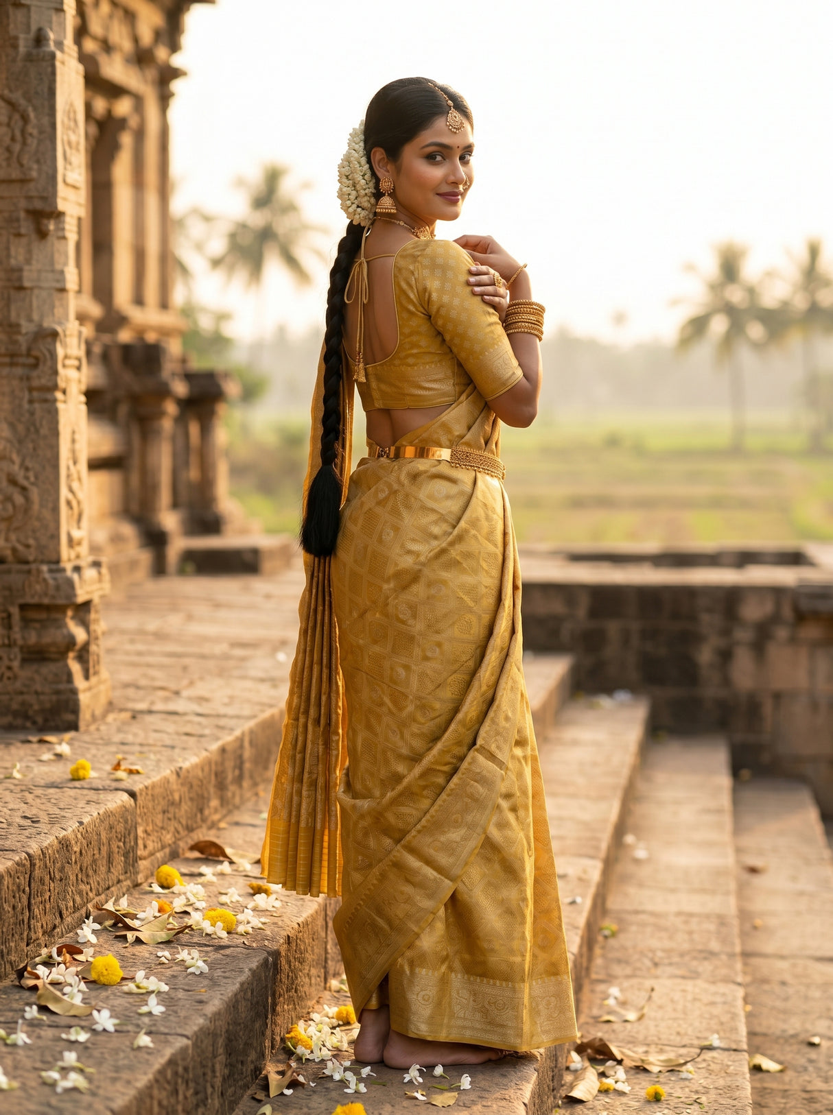 MIMOSA Saree Saree — pose 7 styling detail