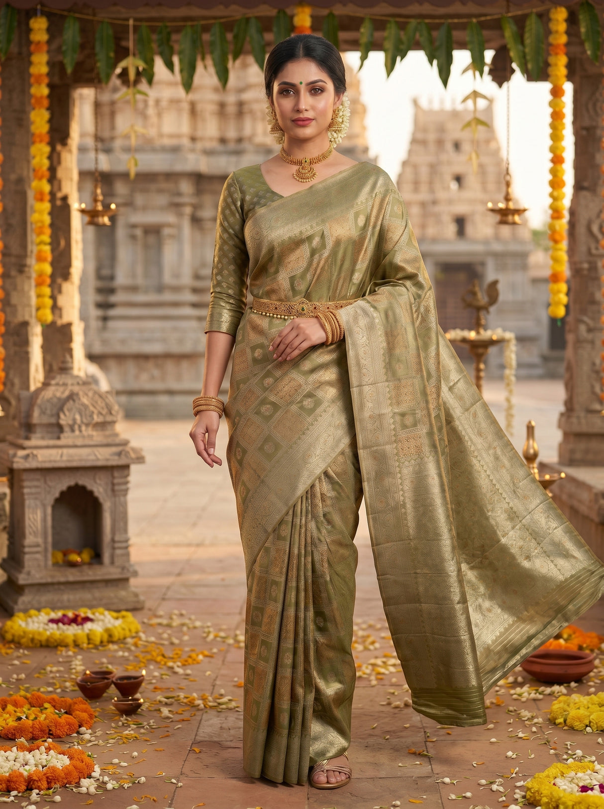 MIMOSA Saree Saree — pose 6 styling detail