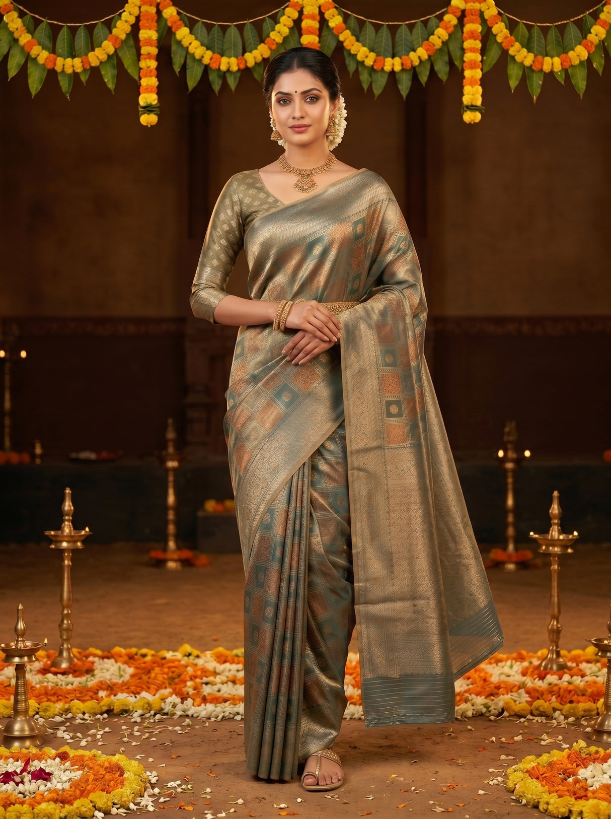 MIMOSA Saree Saree — pose 6 styling detail