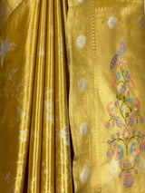 MIMOSA Gold Saree Saree — fleets shot full lifestyle