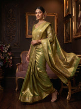 MIMOSA Green Saree Saree — pose 7 styling detail