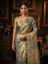 MIMOSA Sapphire Saree Saree — pose 10 styling detail