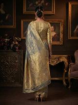 MIMOSA Sapphire Saree Saree — pose 2 styling detail