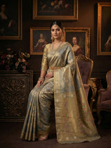 MIMOSA Sapphire Saree Saree — pose 8 styling detail