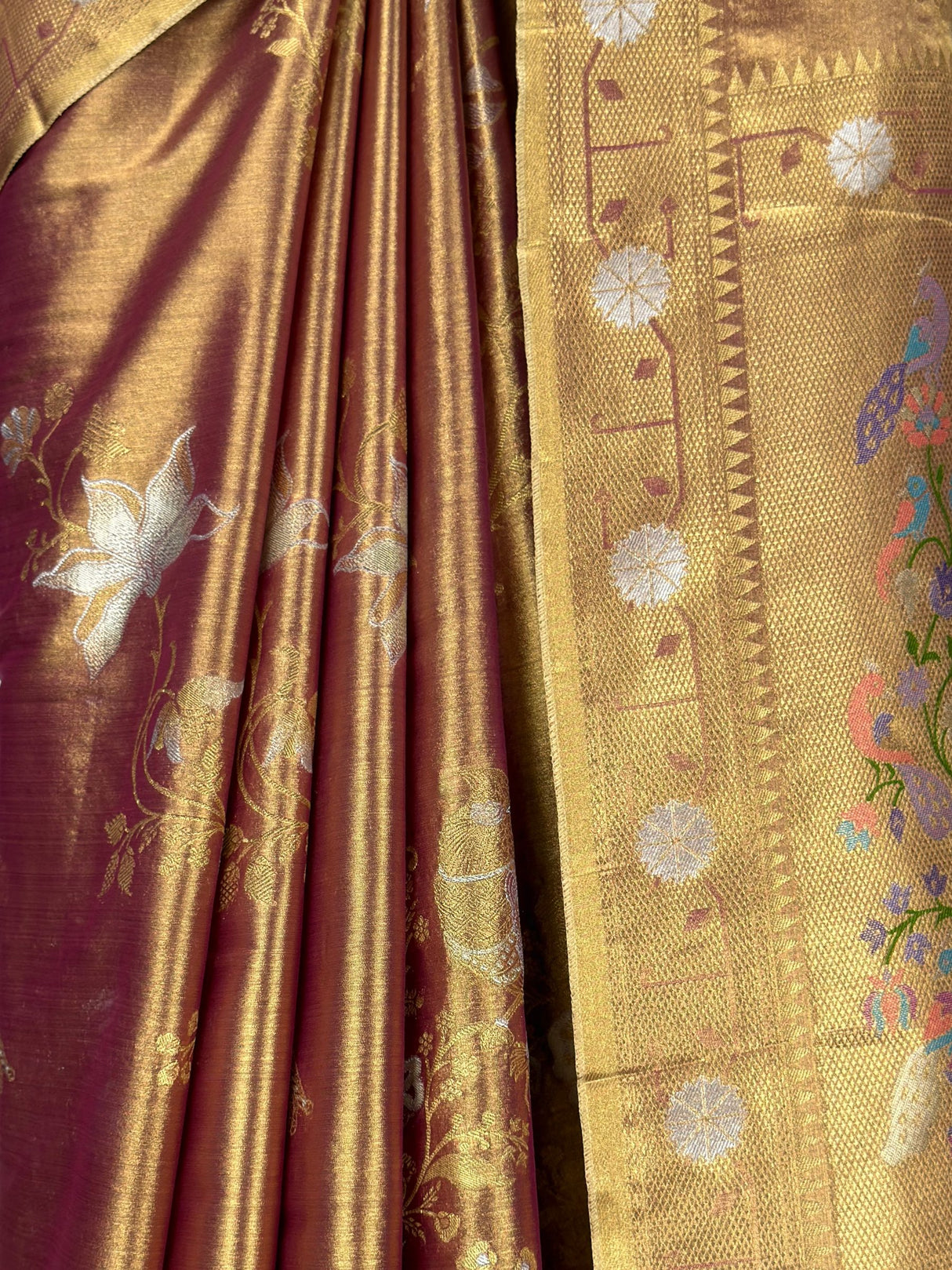 MIMOSA Wine Saree Saree — fleets shot full lifestyle