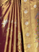 MIMOSA Wine Saree Saree — fleets shot full lifestyle