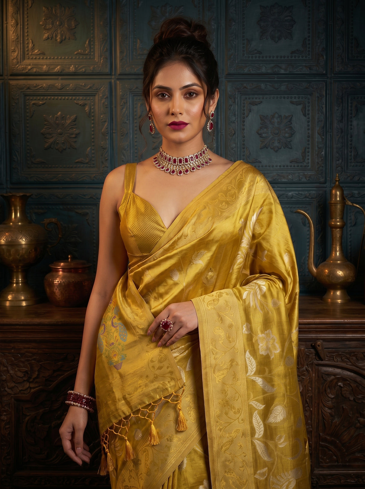 MIMOSA Saree Saree — pose 10 styling detail