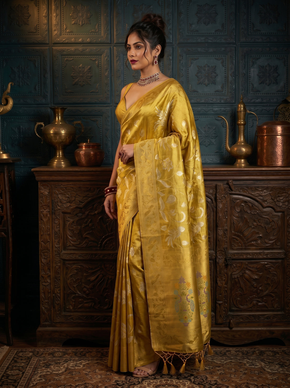 MIMOSA Saree Saree — pose 3 styling detail