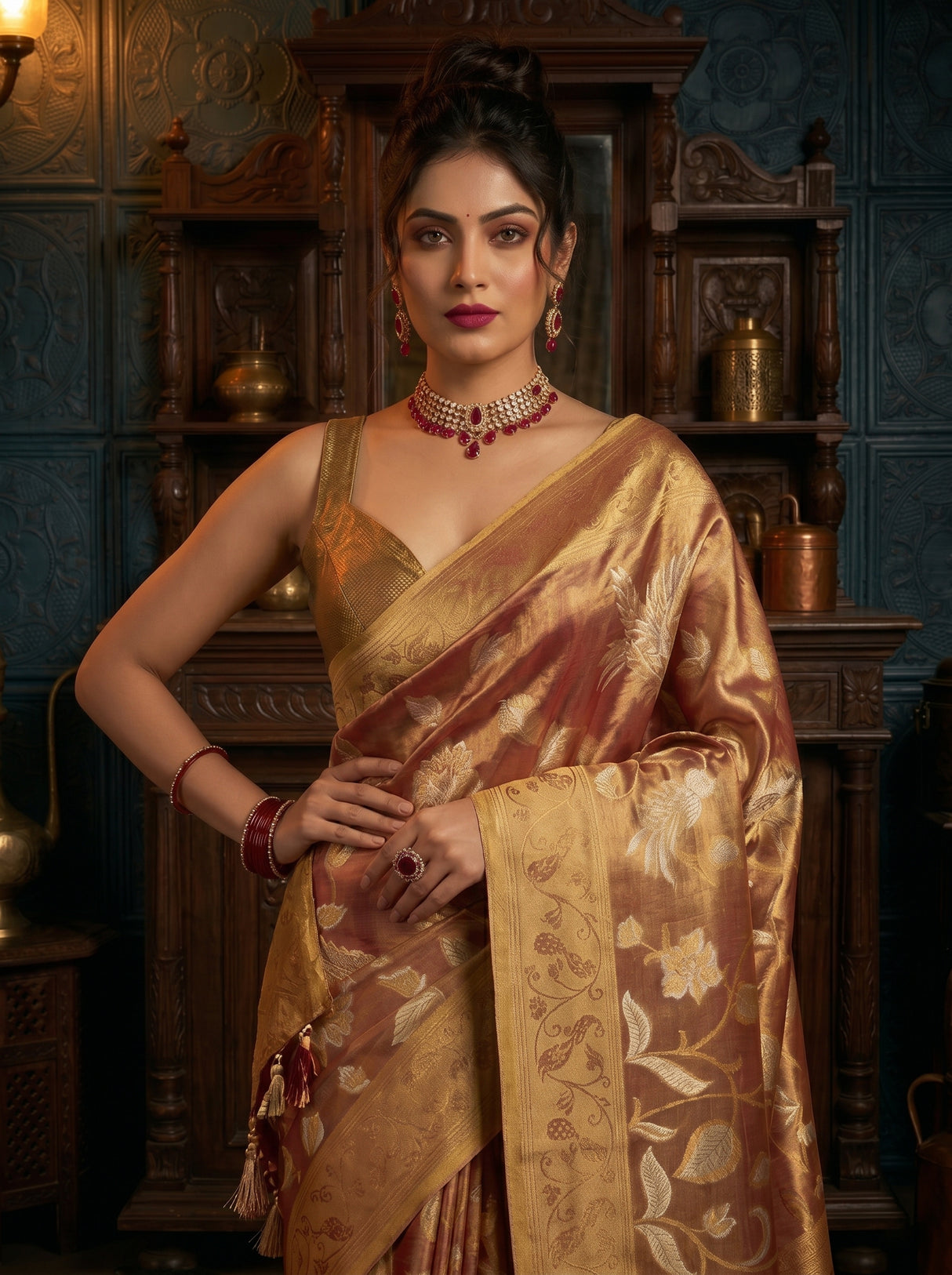 MIMOSA Saree Saree — pose 10 styling detail