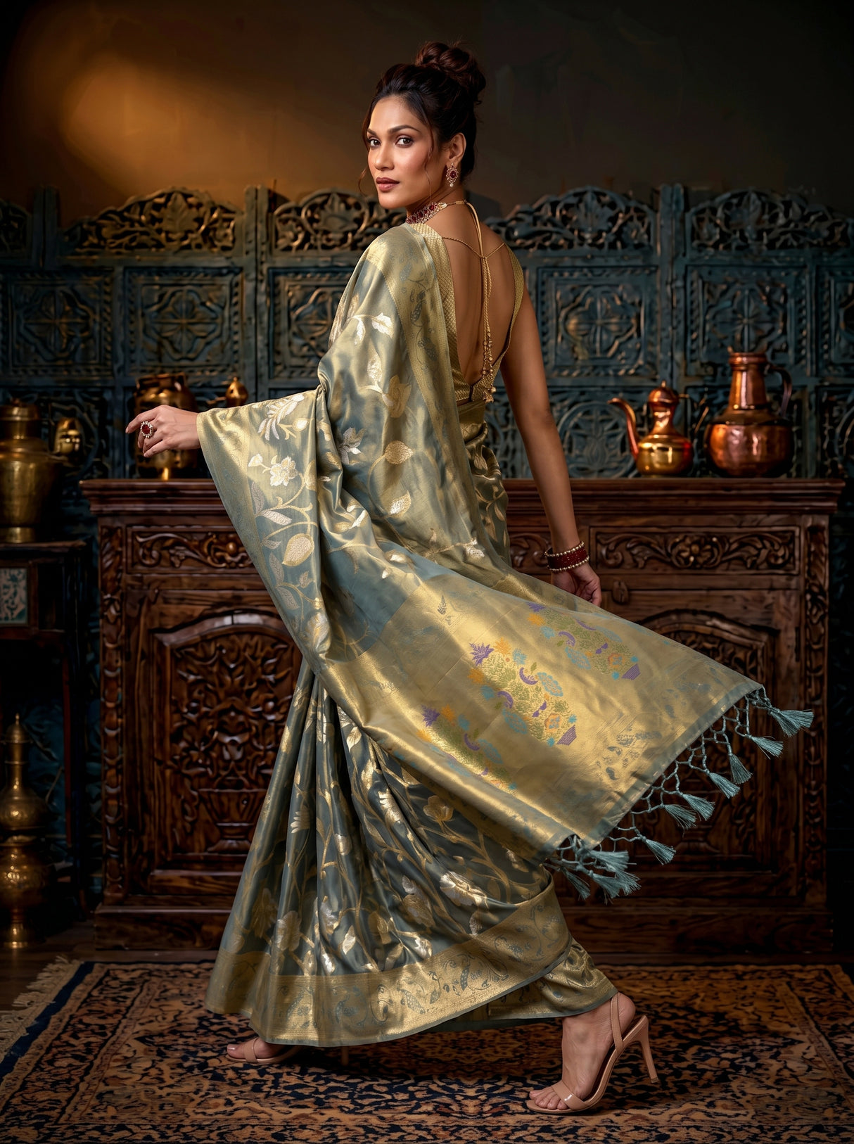 MIMOSA Saree Saree — pose 7 styling detail