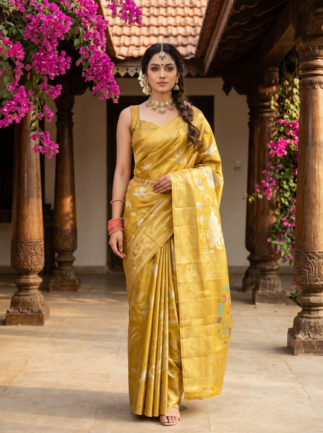 MIMOSA Saree Saree — front view on mannequin