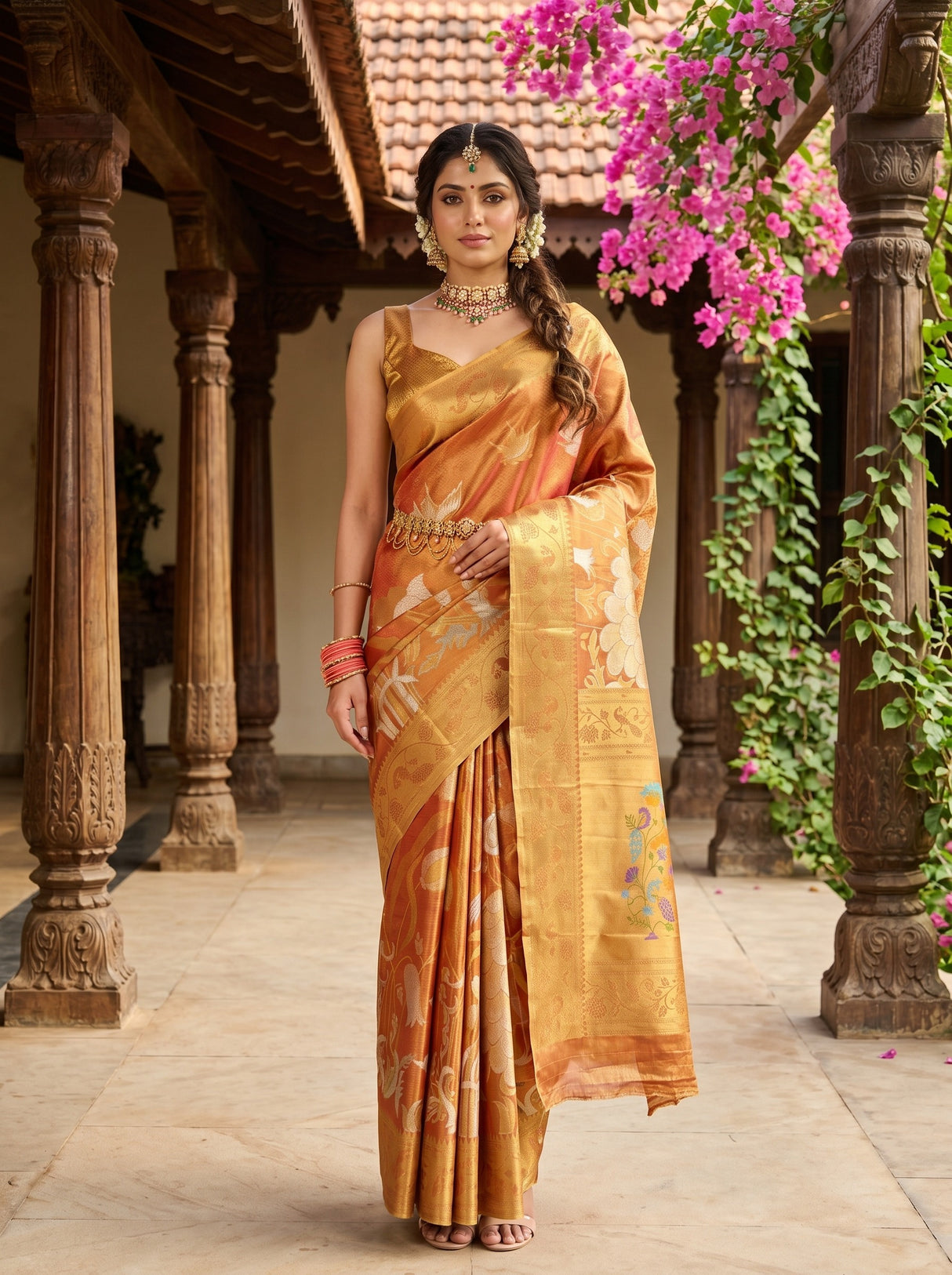 MIMOSA Saree Saree — front view on mannequin