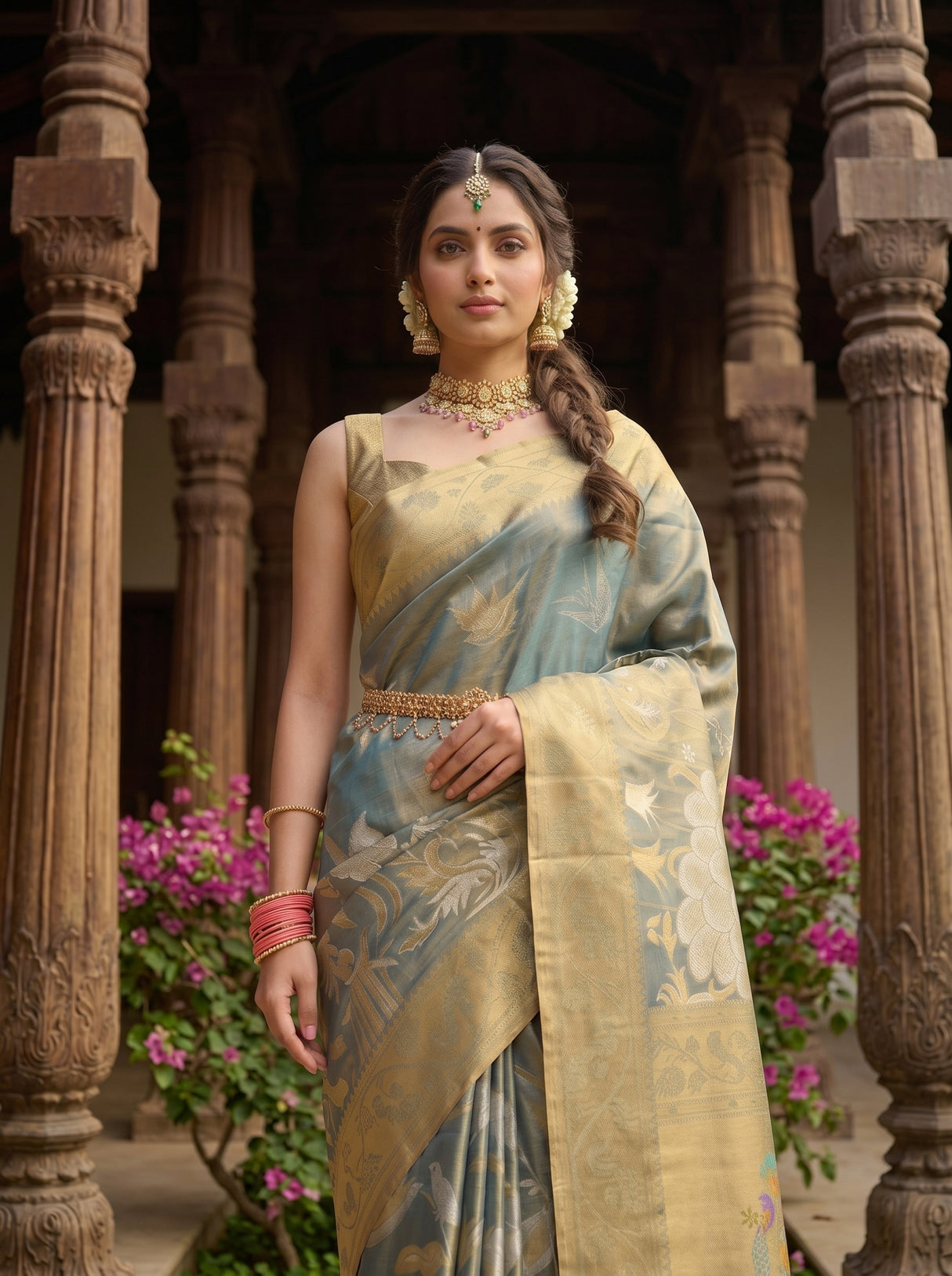 MIMOSA Saree Saree — pose 10 styling detail