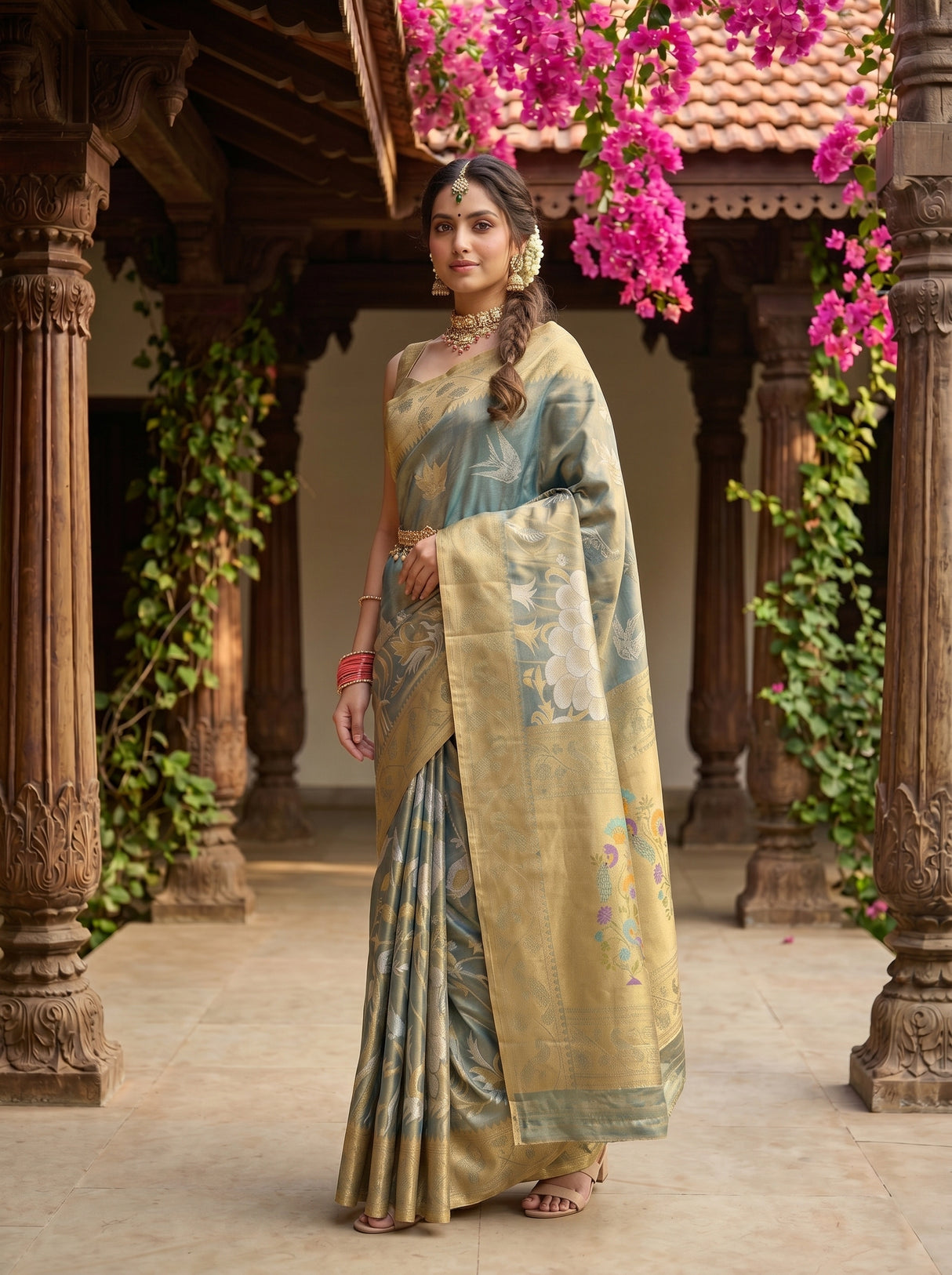 MIMOSA Saree Saree — pose 4 styling detail