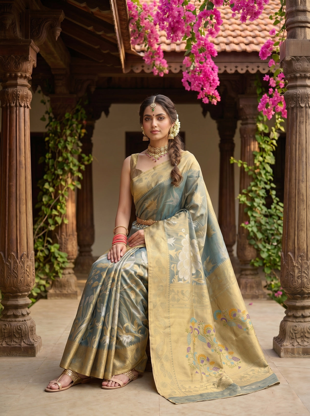 MIMOSA Saree Saree — pose 8 styling detail