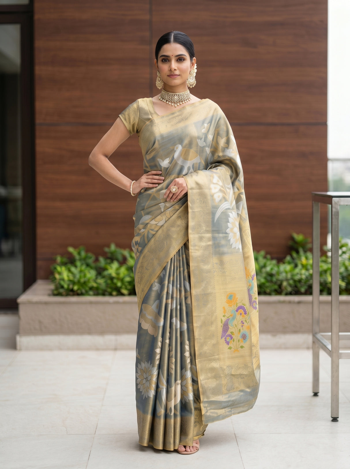 MIMOSA Saree Saree — pose 4 styling detail
