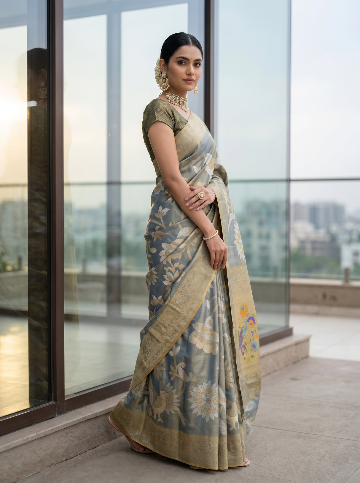 MIMOSA Saree Saree — pose 5 styling detail
