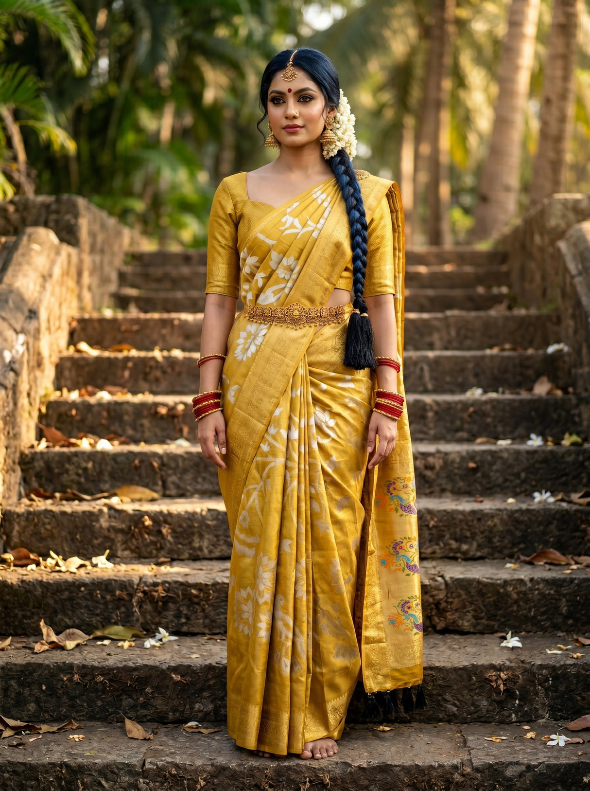 MIMOSA Saree Saree — front view on mannequin