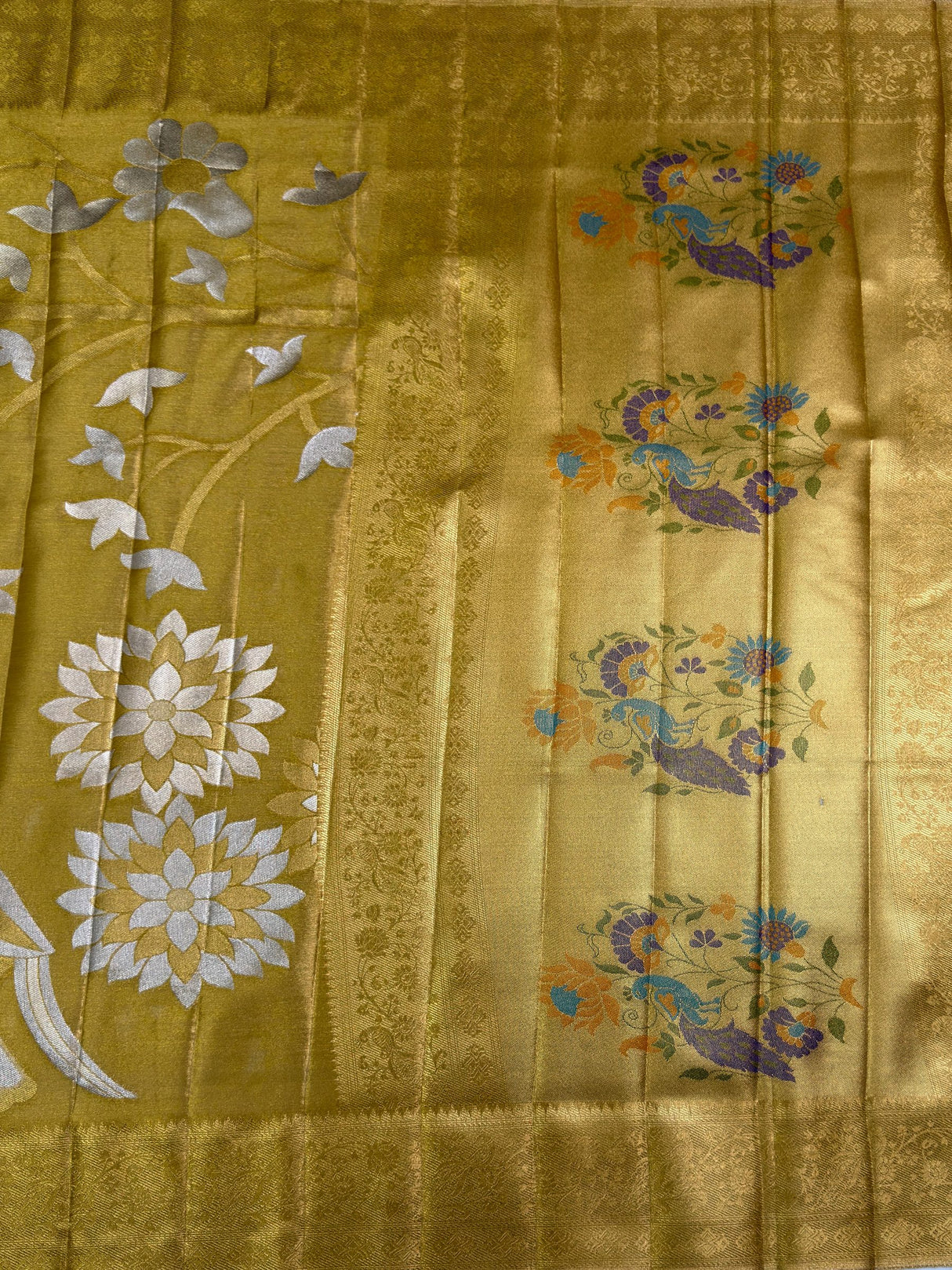 MIMOSA Saree Saree — pallu and zari work detail
