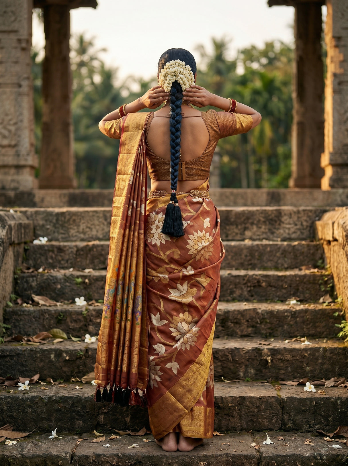 MIMOSA Saree Saree — pose 2 styling detail