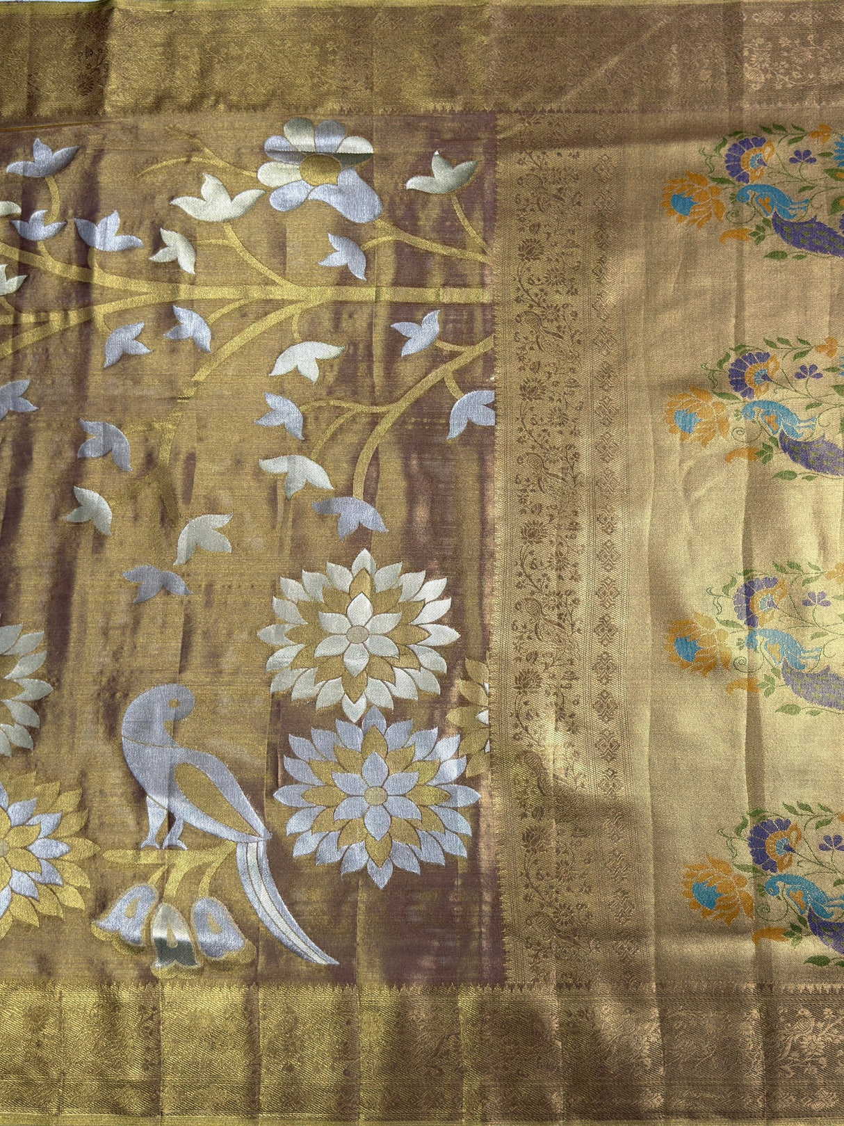 MIMOSA Saree Saree — pallu and zari work detail