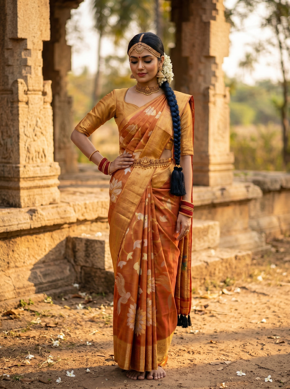 MIMOSA Saree Saree — pose 4 styling detail