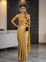 MIMOSA Gold Saree Saree — pose 4 styling detail