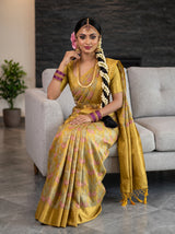 MIMOSA Gold Saree Saree — pose 8 styling detail
