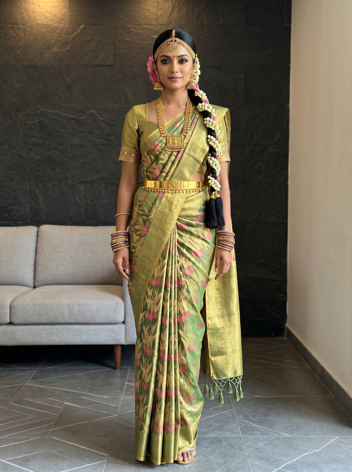 Green  Saree