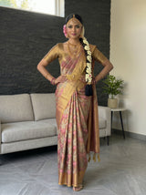 MIMOSA Magenta Saree Saree — pose 4 styling detail
