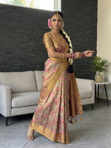 MIMOSA Magenta Saree Saree — pose 5 styling detail
