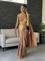 MIMOSA Magenta Saree Saree — pose 6 styling detail