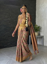 MIMOSA Magenta Saree Saree — pose 9 styling detail