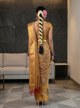 MIMOSA Red Saree Saree — pose 2 styling detail