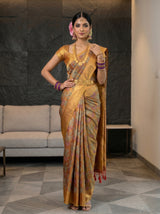 MIMOSA Red Saree Saree — pose 4 styling detail