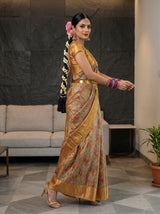 MIMOSA Red Saree Saree — pose 5 styling detail