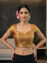 MIMOSA Red Saree Saree — blouse close-up