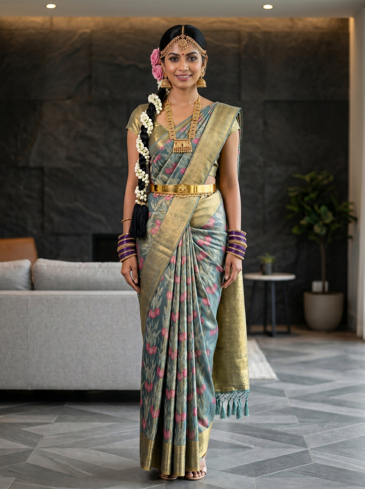 Sapphire  Saree