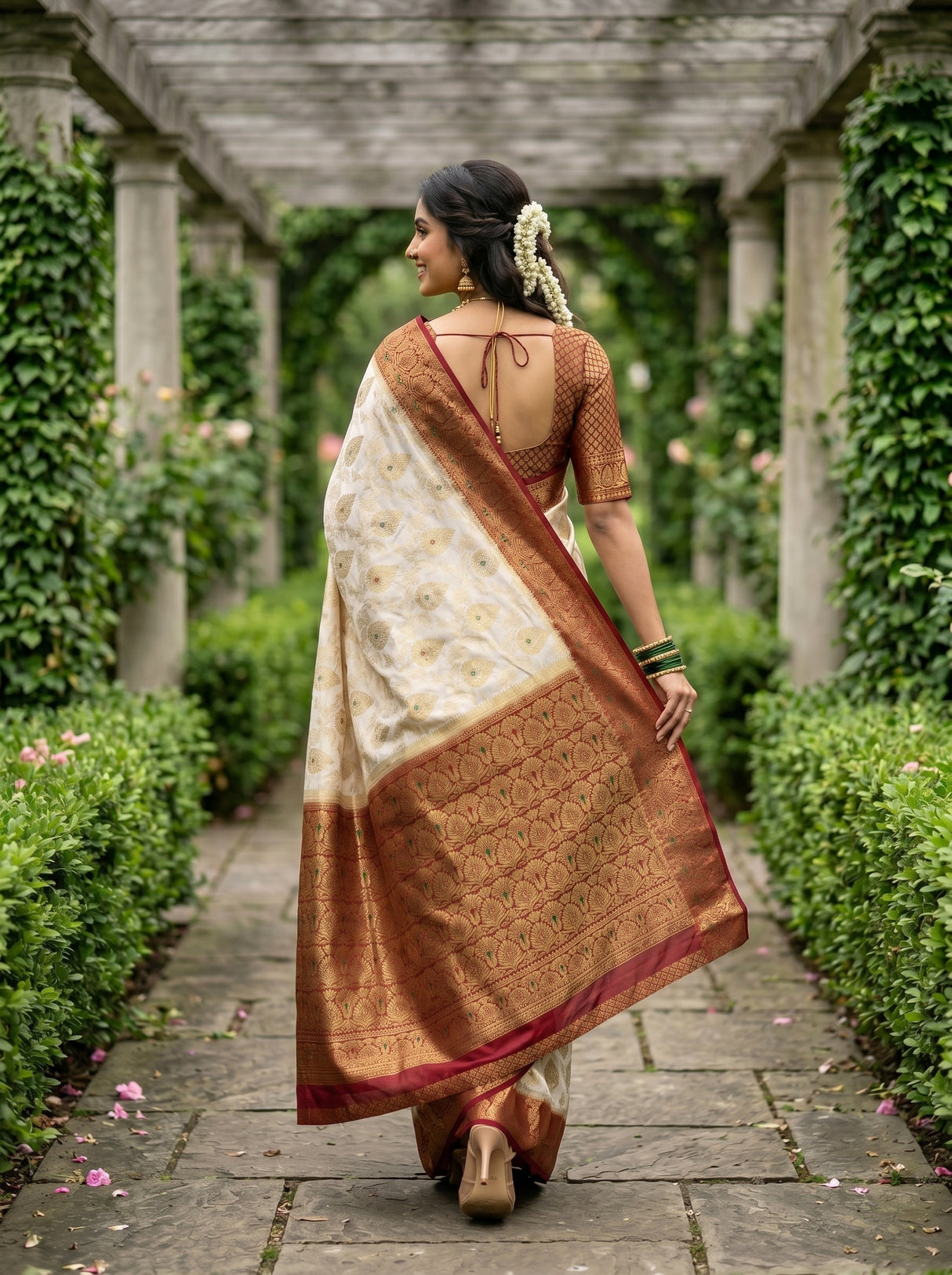MIMOSA Saree Saree — pose 2 styling detail
