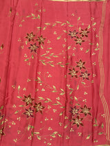 MIMOSA Peach Banarasi Saree — pallu and zari work detail