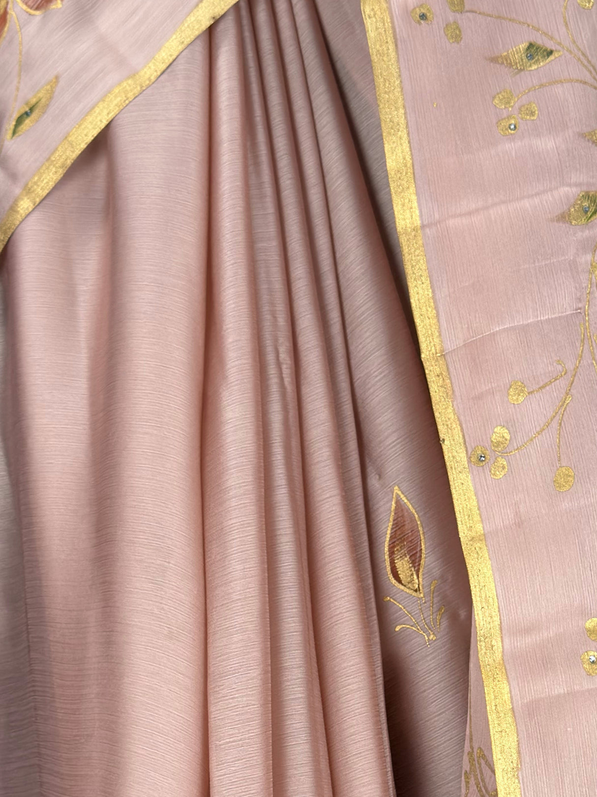 MIMOSA Tussar Banarasi chiffon Saree — saree hem and feet