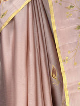 MIMOSA Tussar Banarasi chiffon Saree — saree hem and feet