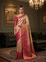 MIMOSA Gajari Kanjivaram Art Silk Saree — Mannequin View