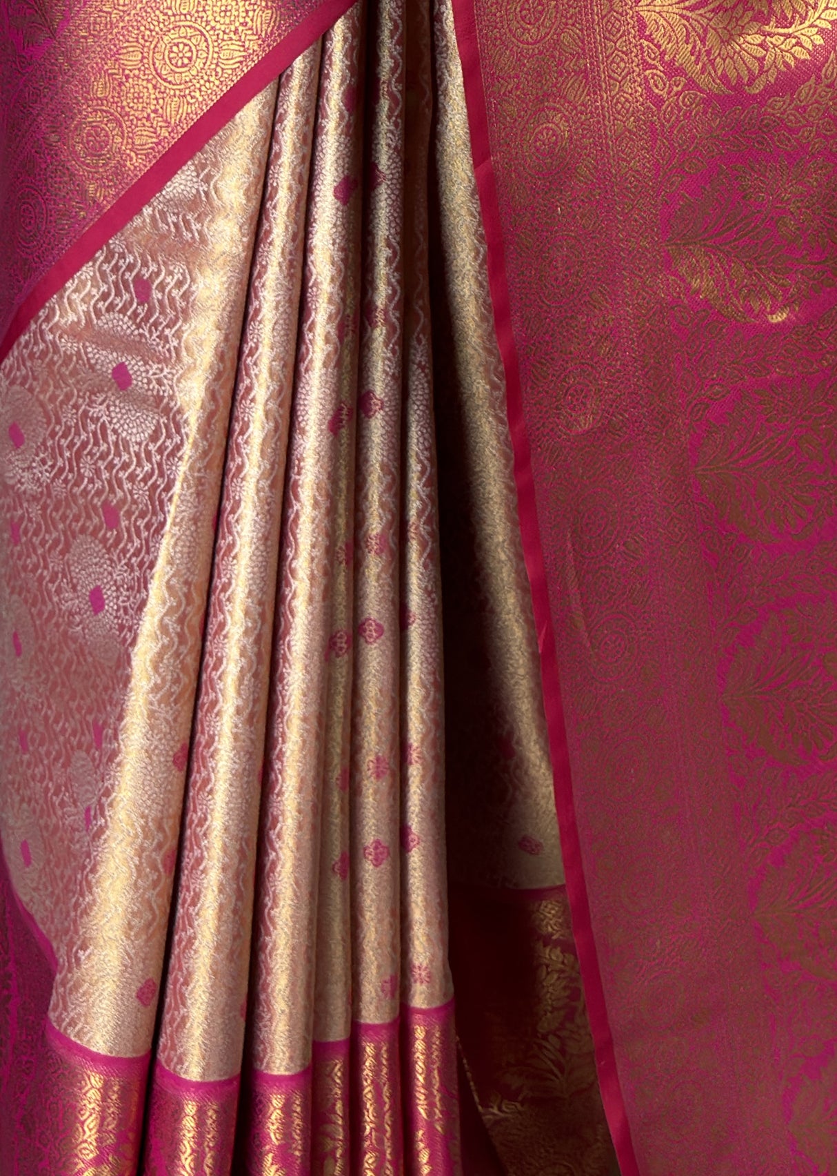 MIMOSA Gajari Kanjivaram Art Silk Saree — fleets shot full lifestyle