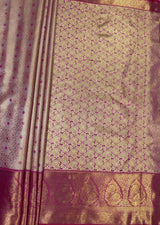 MIMOSA Gajari Kanjivaram Art Silk Saree — pallu and zari work detail