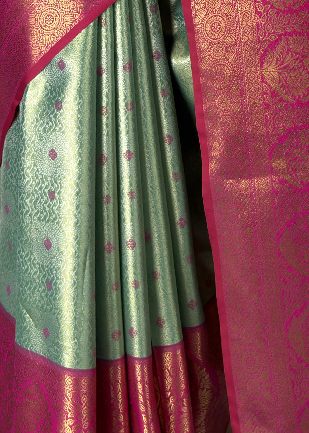 MIMOSA Rama Kanjivaram Art Silk Saree — fleets shot full lifestyle