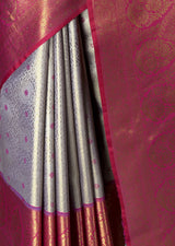MIMOSA Violet Kanjivaram Art Silk Saree — fleets shot full lifestyle