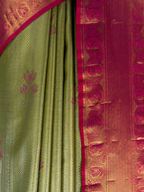 MIMOSA Olive Saree Saree — fleets shot full lifestyle
