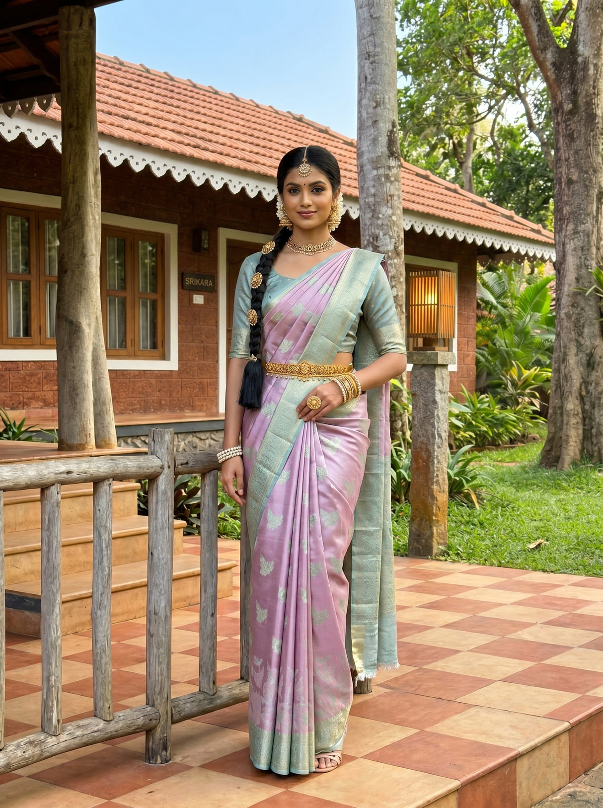 MIMOSA Saree Saree — front view on mannequin