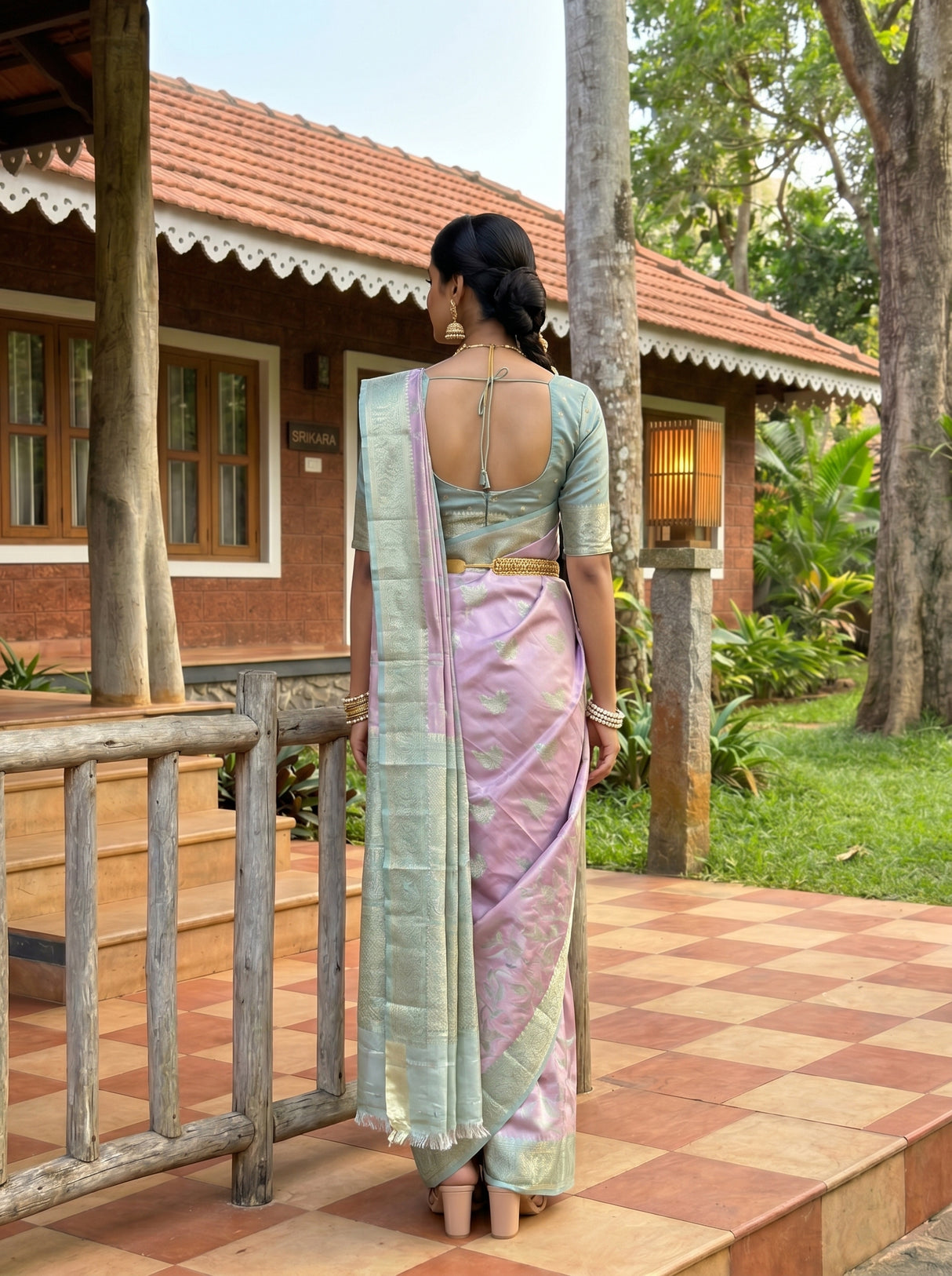 MIMOSA Saree Saree — pose 2 styling detail